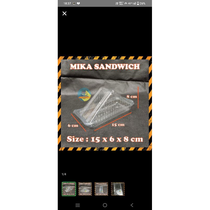 Mika Sandwich | Mika Fruit Sando | Mika Sandwich Buah isi 50 pcs
