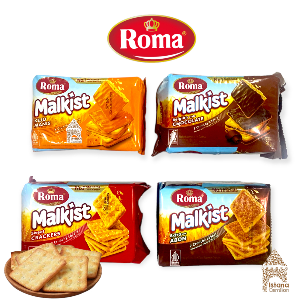 

Roma Malkist Crackers / Abon / Cokelat 105 Gram