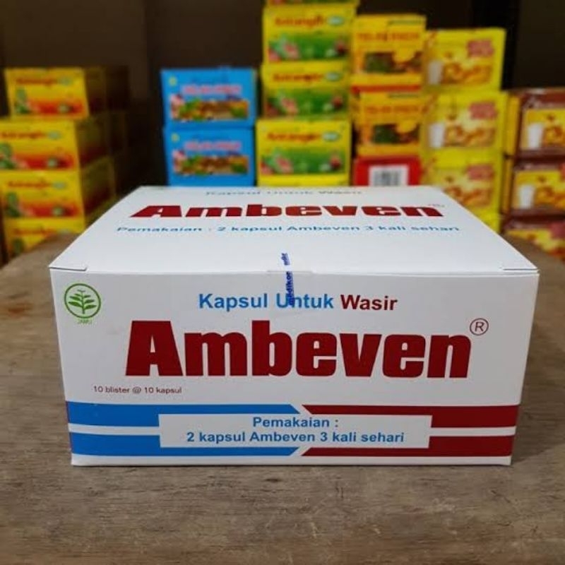 AMBEVEN - Ambeven Obat Wasir Ambeven 1 Box isi 10 Blister