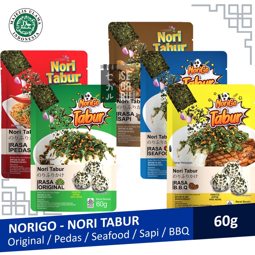 

Re4dy NORIGO Nori Tabur | Abon Nori | Rumput Laut Panggang 60g Promo Tergila