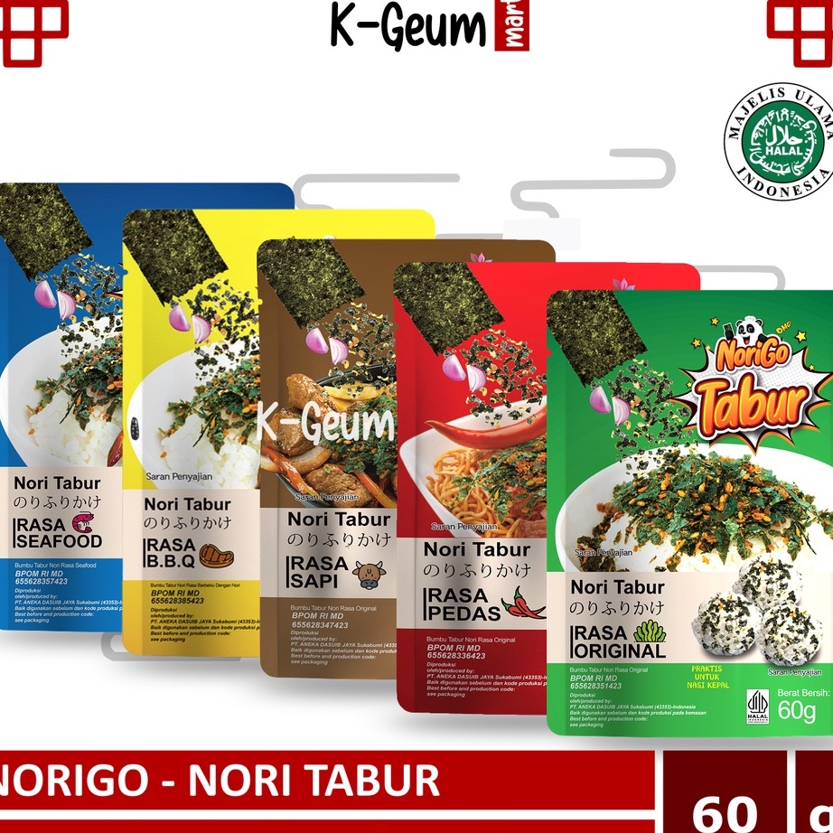 

[KODE PQYJQ] NORIGO Nori Tabur Rumput Laut Panggang | Abon Nori 60 gram