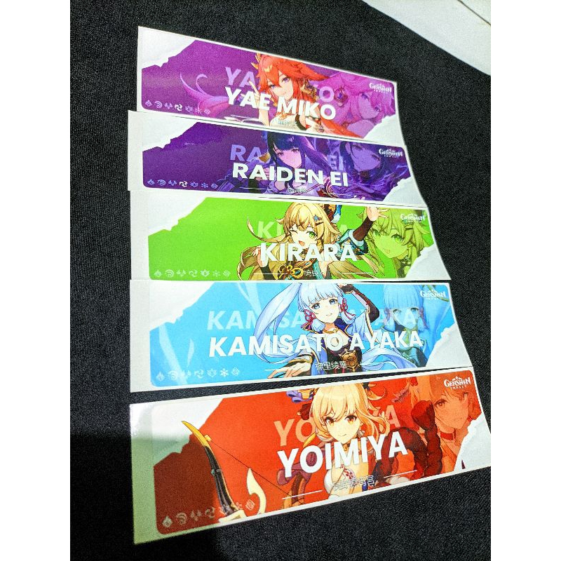 Sticker Anime Genshin Impact, Sticker Hiasan, Koleksi , Sticker Plat Nomor Motor