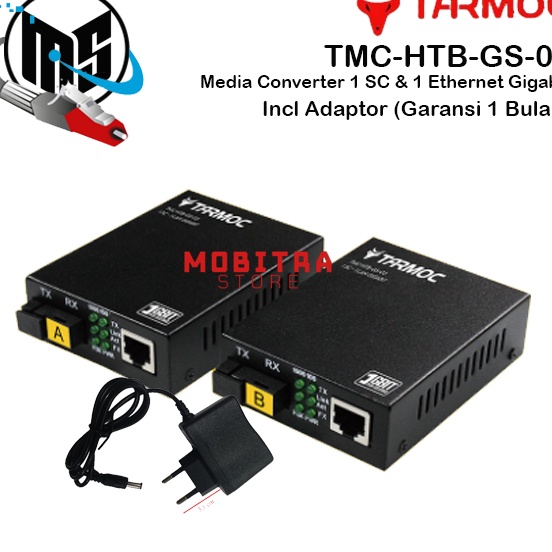 Grosir Media Converter Tarmoc HTB GS03 HTB-GS03 Gigabit Single mode ➟➬✢