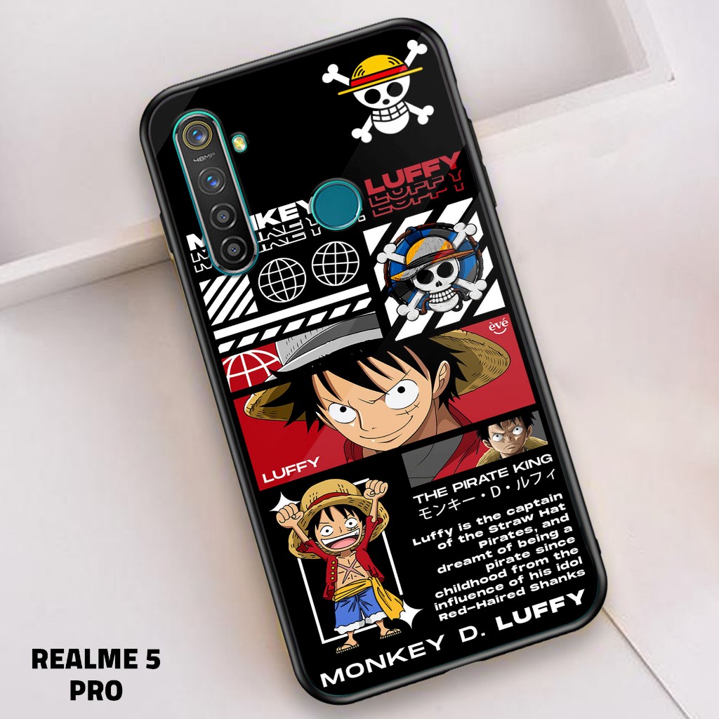Case Realme 5 Pro - Casing REALME 5 PRO - ( One Piece Streetwear ) - Case 2D Glossy - Case Hp - Casi