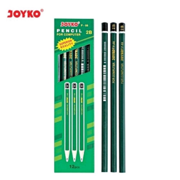 

Terupdate Pensil 2B Joyko Hijau P-88 ( 1pak/12pcs )