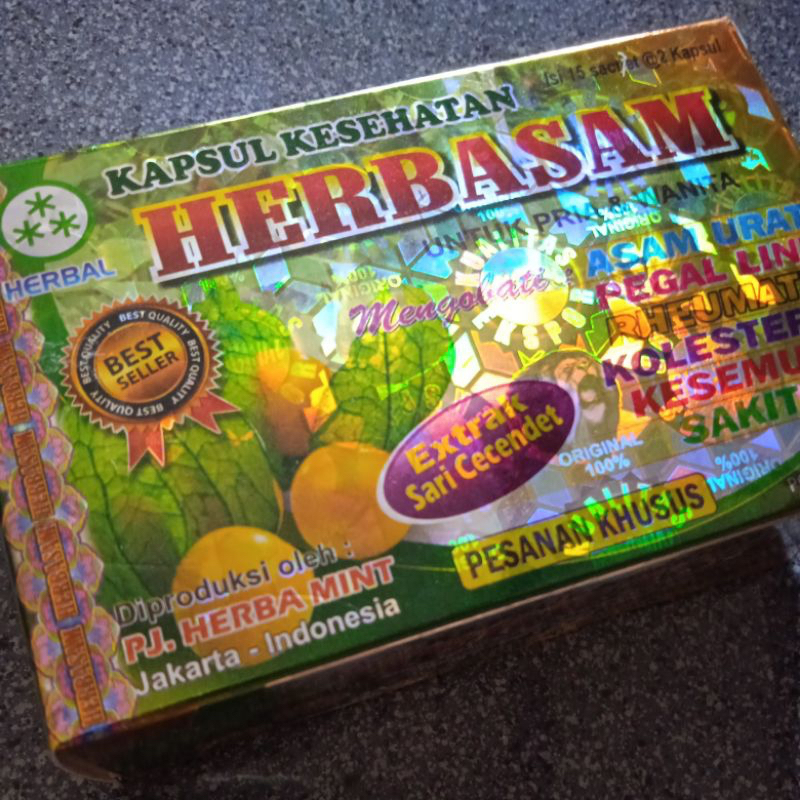 

HERBASAM KAPSUL ASAM URAT ISI 15 SACHET