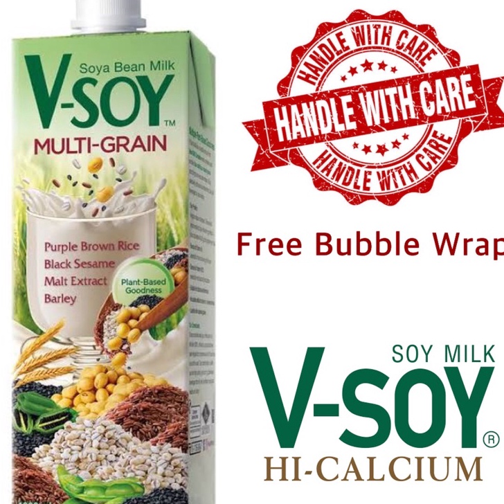 

Stock Banyak V-Soy Multigrain 1 Liter / Vsoy Multi Grain Susu Kedelai 1ltr ➡✡✼