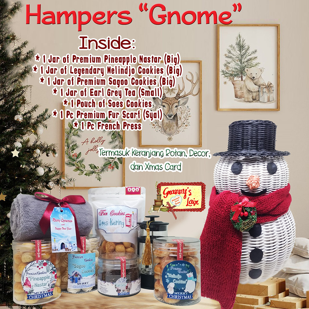 

Parcel Natal Hampers Hantaran Parsel Christmas Gnome (Harap Baca Deskripsi)