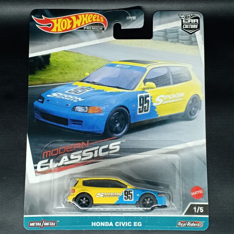 Hot Wheels Honda Civic EG Spoon Modern Classics Original SNI Free Protector