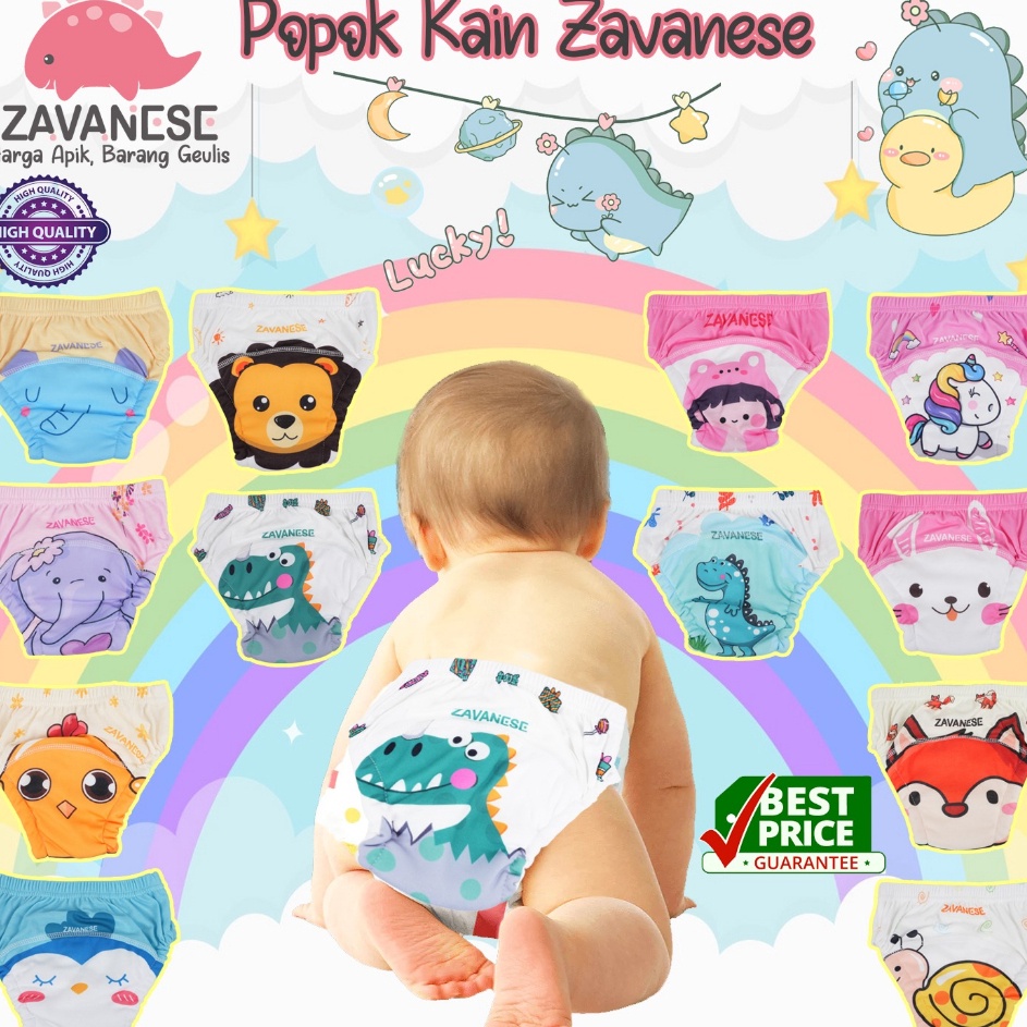 ➔➝✺❇ *COD* Celana Dalam Cloth Diaper Clodi Zavanese Training PANTS DOUBLE SIDES WATERPROOF PREMIUM