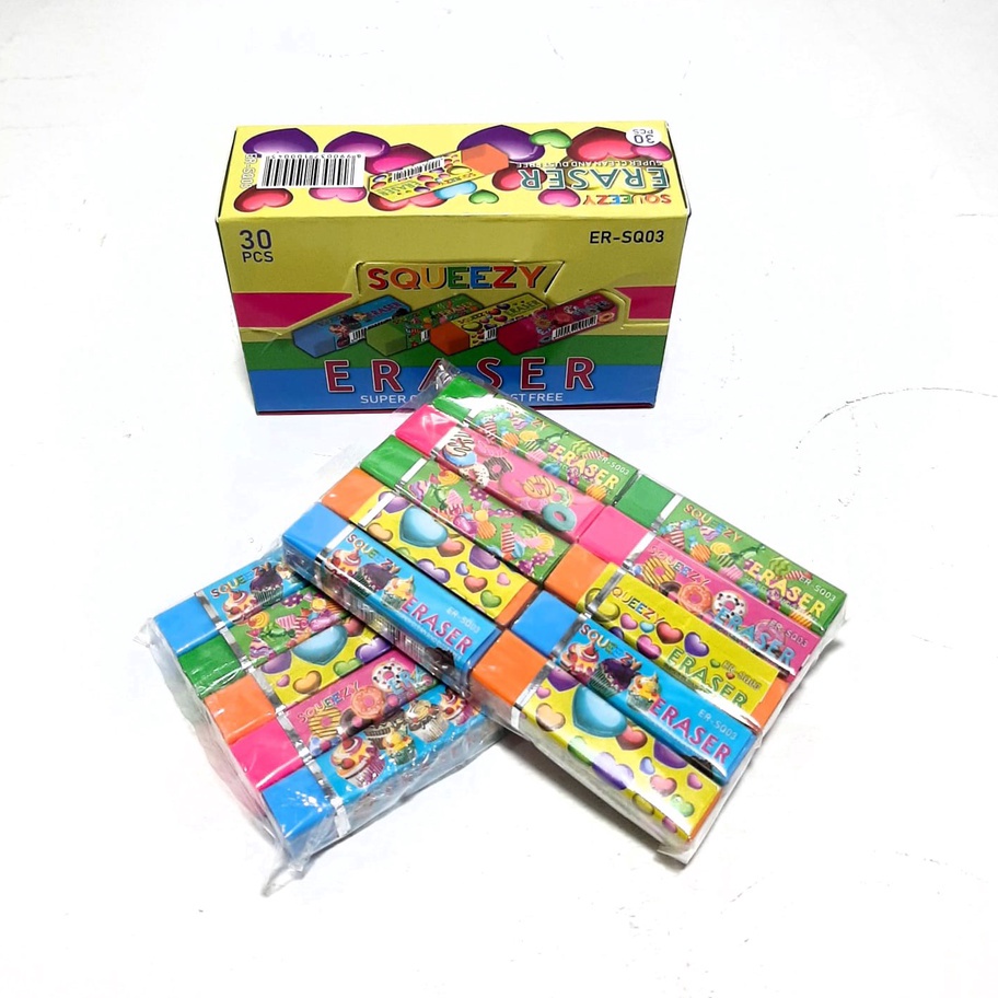 

Kirim Langsung Harga Grosir (1Packs/10pcs ) Penghapus Eraser Besar ER-SQ03 6X1.5X1.5cm