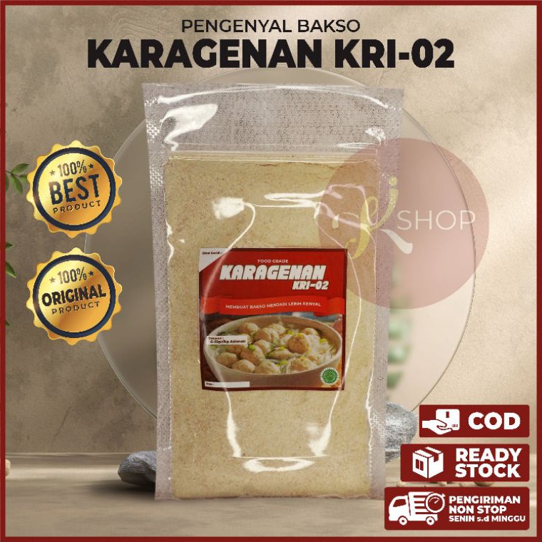 

Ready✱ 50gr Karagenan KRI02 | Carrageenan | Pengenyal bakso, siomay, dimsum H56 ✪