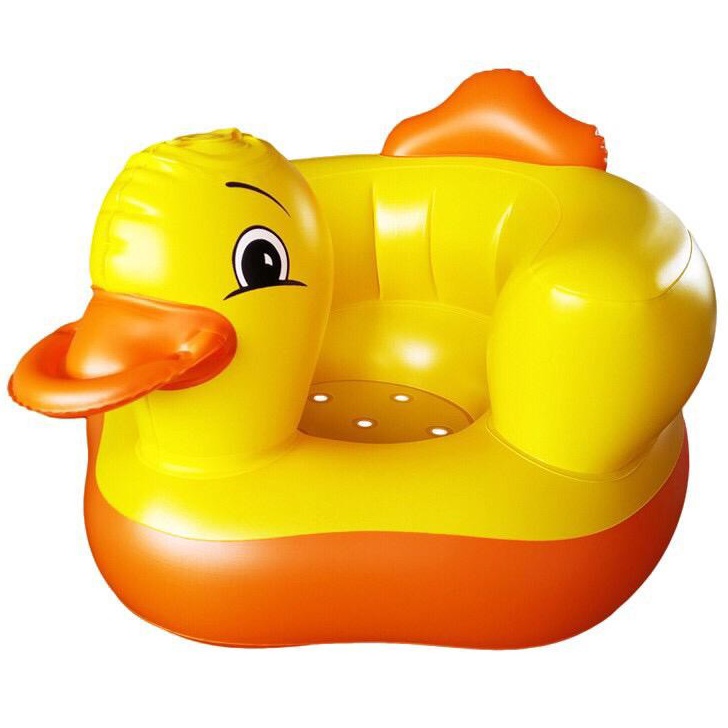 ➛➙❅⋆ Kursi Pompa Bayi Belajar Duduk Sofa Tiup Lipat Bebek no music Bayi Belajar Duduk Sofa Tiup