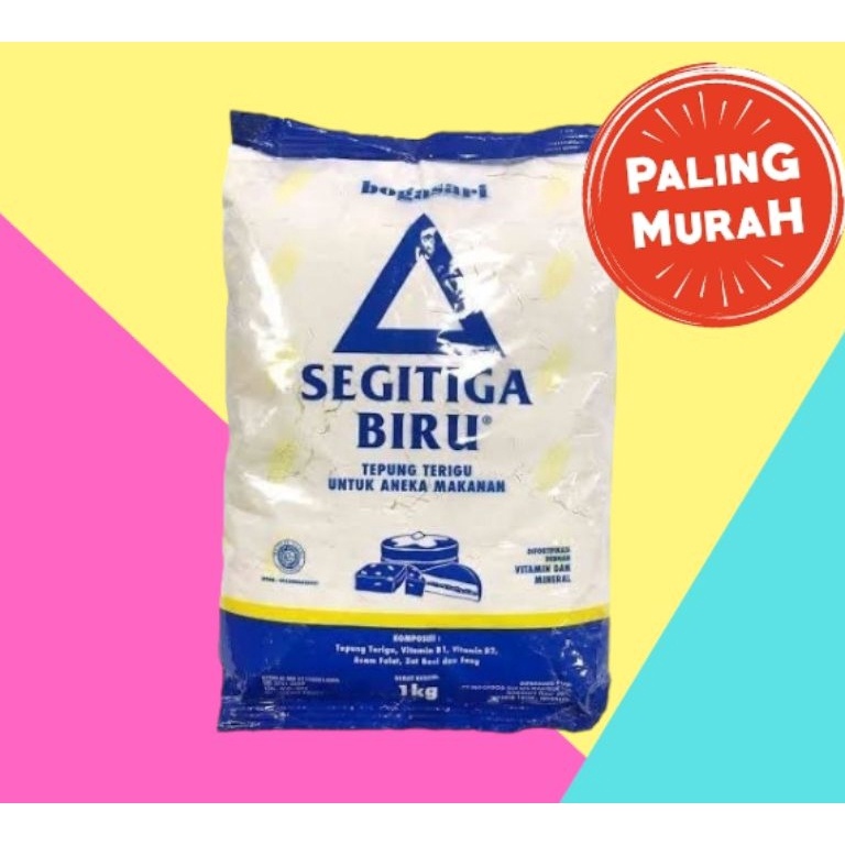 

S3ll3r Tepung Terigu Segitiga Biru Eco Pack Kemasan 1kg Harga pas