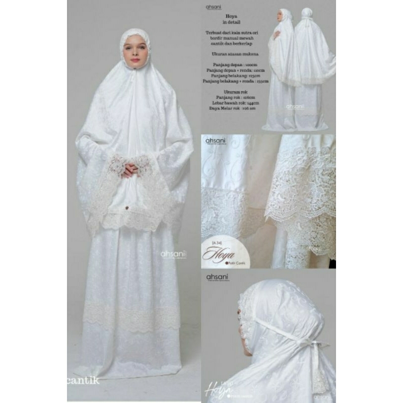 Mukena Ahsani Mukena Hoya A34 Sutra