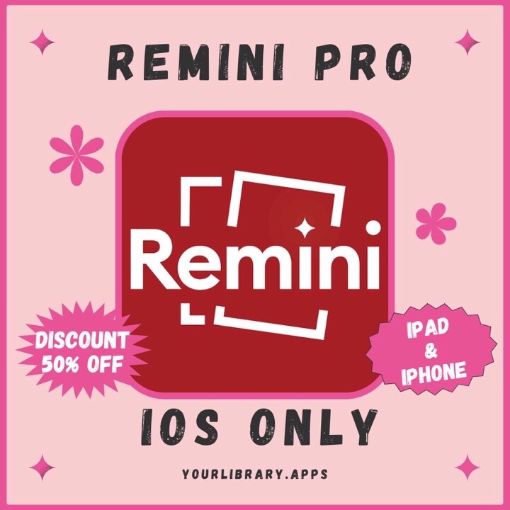 Produk Remini PRO IOS Premium Legal 100% Private Remini pro ios Diskon Promo