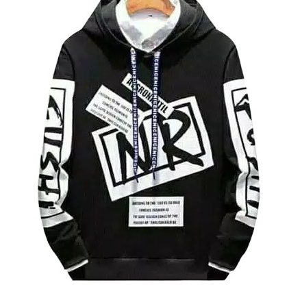 Terbatas JAKET HOODIE PRIA Trend Line NR Laki-Laki Cowok ➵
