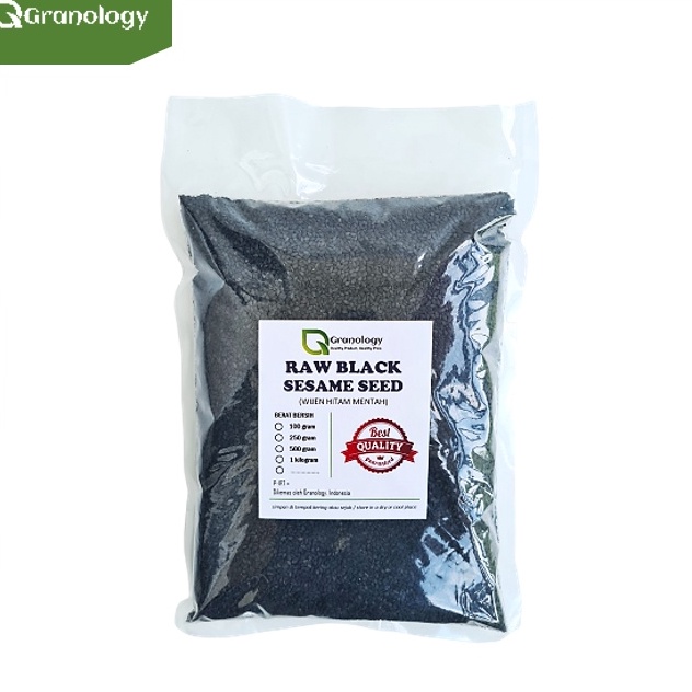 

Readystock Biji Wijen Hitam / Black Sesame Seed (1 kilogram) by Granology Ready