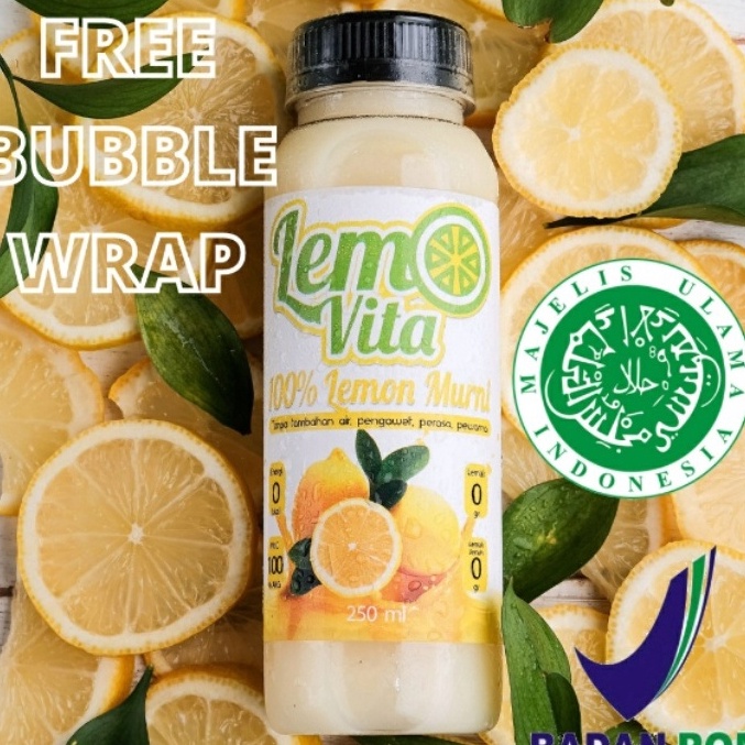 

[KODE 09ELK] BPOM Fresh Sari Lemon Lemovita Jus Murni 100% Tanpa Pengawet 250ml