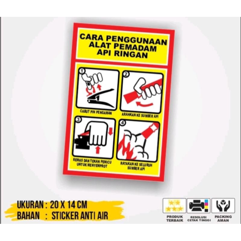 

sticker pemasangan apar