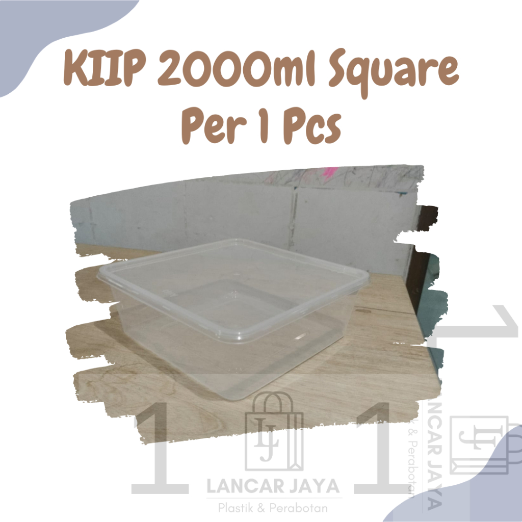 Thinwall Kiip 2000ml Square