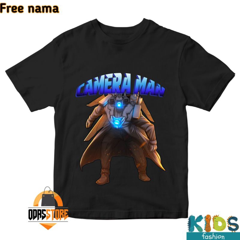 BISA COD BAJU ANAK Kaos anak SKIBIDI TOILET CAMERAMAN / pakaian baju anak CAMERAMAN SKIBIDI TOILET
