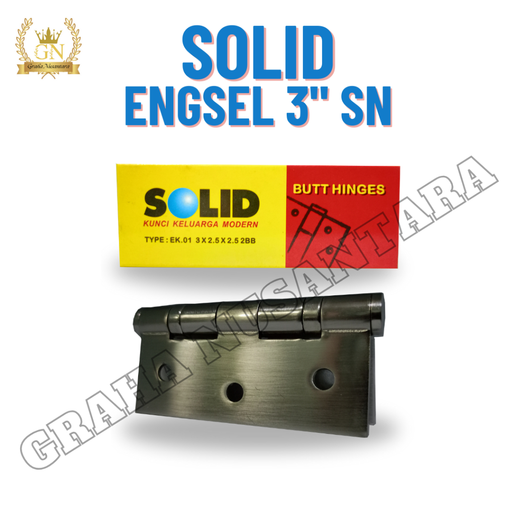 Engsel Pintu Jendela Solid 3" SN