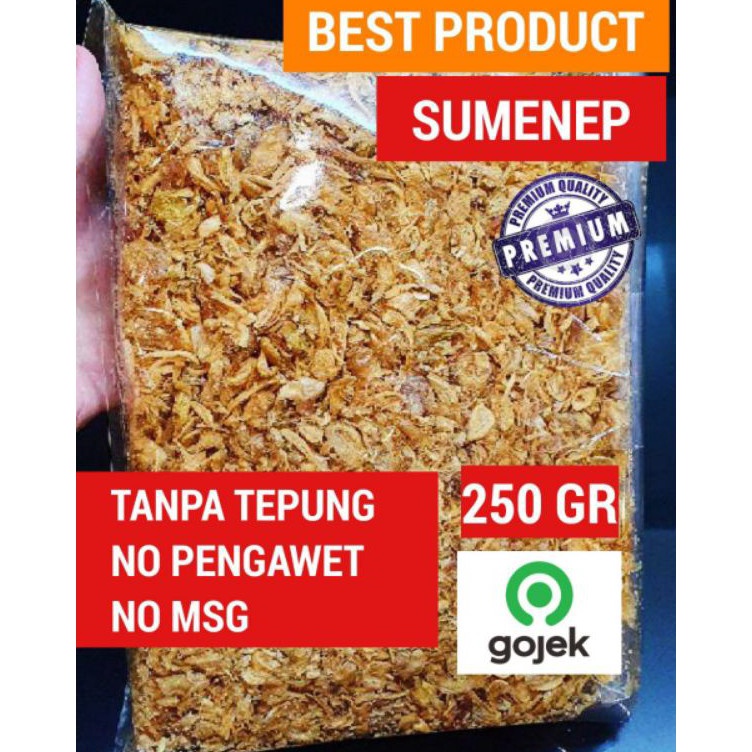 

[KODE PRODUK EKZC89975] Bawang Goreng Sumenep GRADE A dan Brebes Tanpa Tepung 250 Gr Super Kriukk⭐⭐⭐⭐⭐ , Bawang Merah Goreng / Brambang Goreng