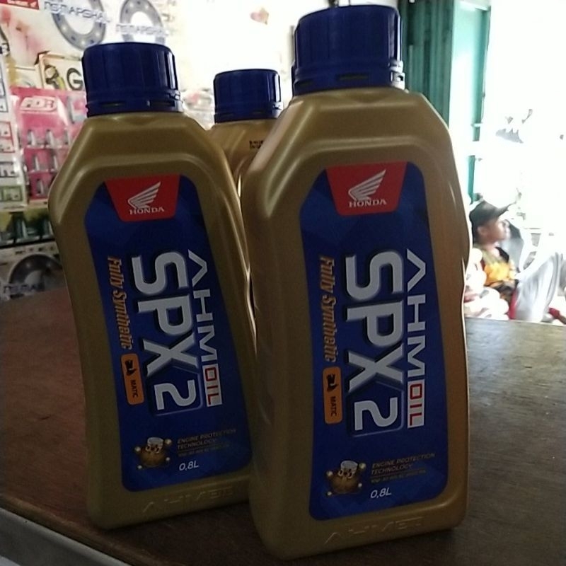 oli SPX2 MATIC 0.8L asli AHM OIL