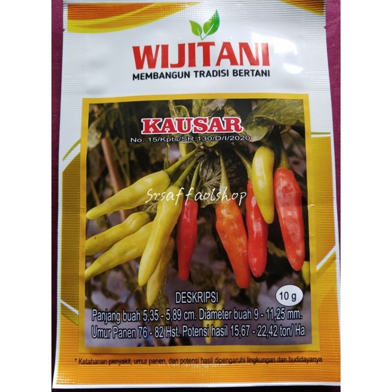 Bibit Benih Cabe Rawit KAUSAR 10 Gr 100% Original Wijitani