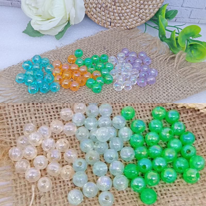 MANIK MUTIARA BENING/MANIK MUTIARA GLOSSY/MANIK MUTIARA BENING GLOSSY 8mm