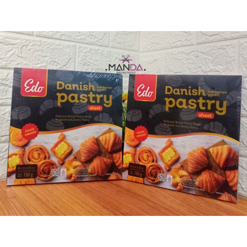 

Puff Pastry Sheet Edo / Kulit Adonan / Puff Pastry / Danish Pastry / Kulit Zuppa Pastry Edo 750 g NO KOMPLAIN