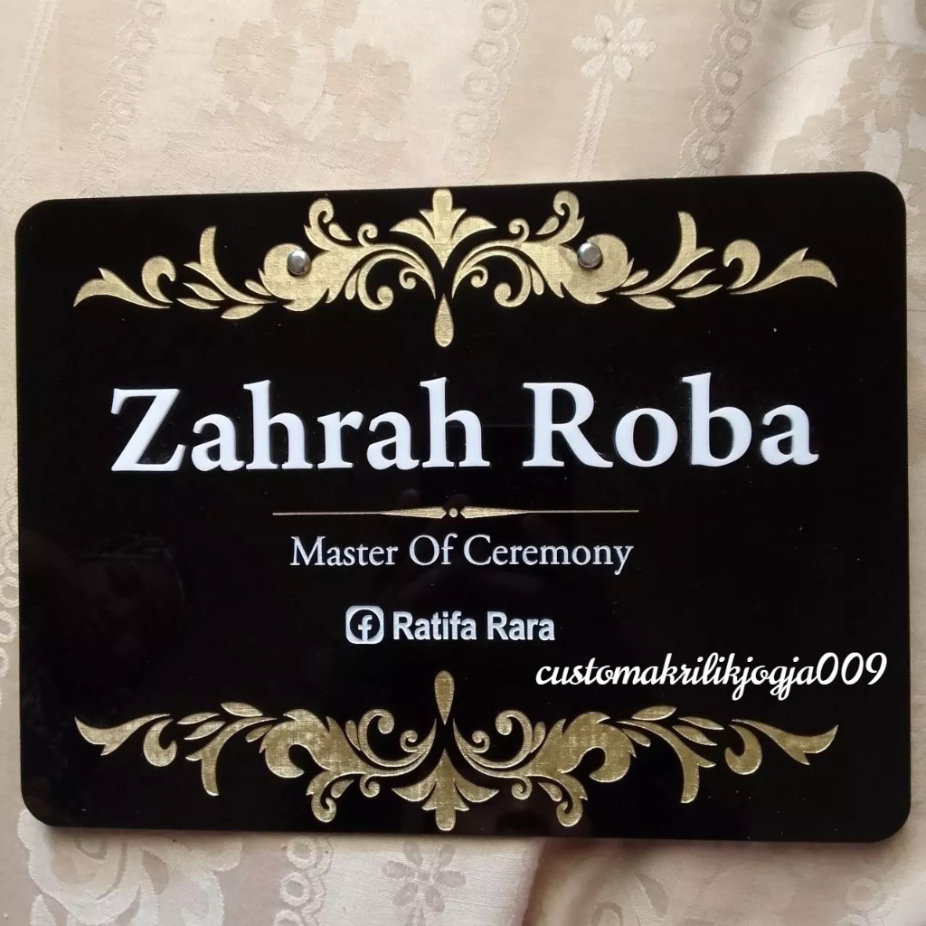 Cue Card MC Acrylic/Untuk Pembawa Acara