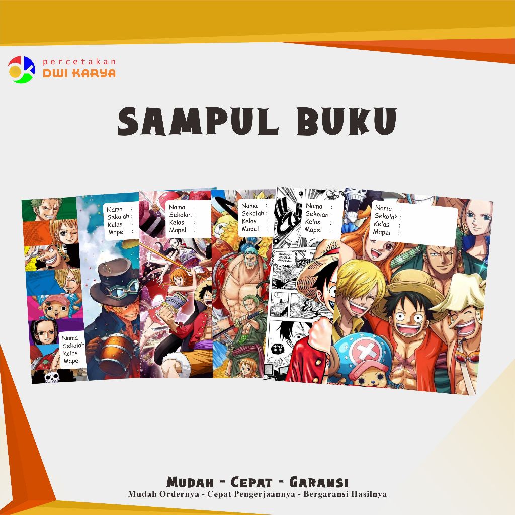 

Sampul Buku Tema One Piece Uk 21x16 Cm Bisa Request Ukuran