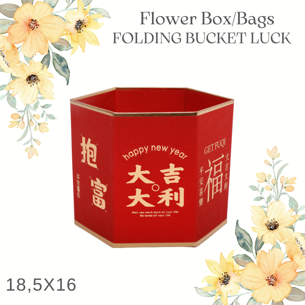 

Flower Box Flower Bag Folding Bucket Luck