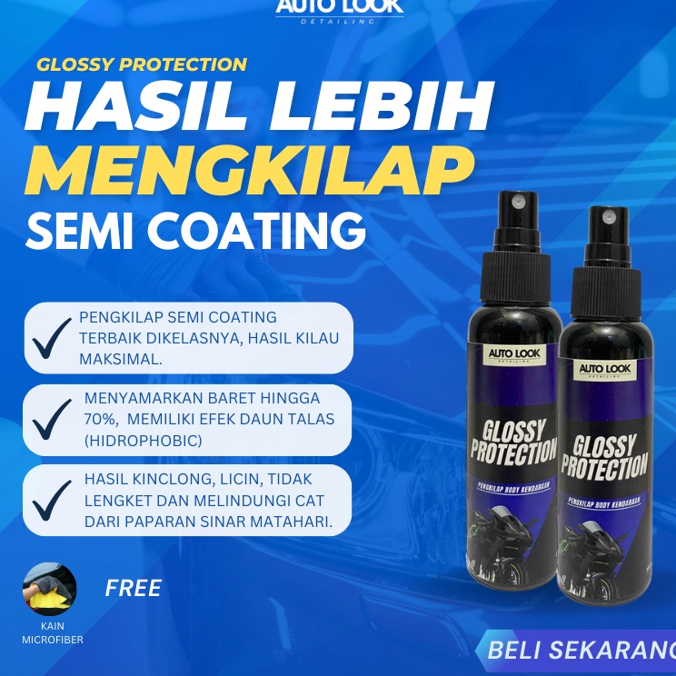 [KODE LDE07] Pengkilap Body Motor Mobil Kendaraan Glossy Protection Perawatan body kendaraan kit mob