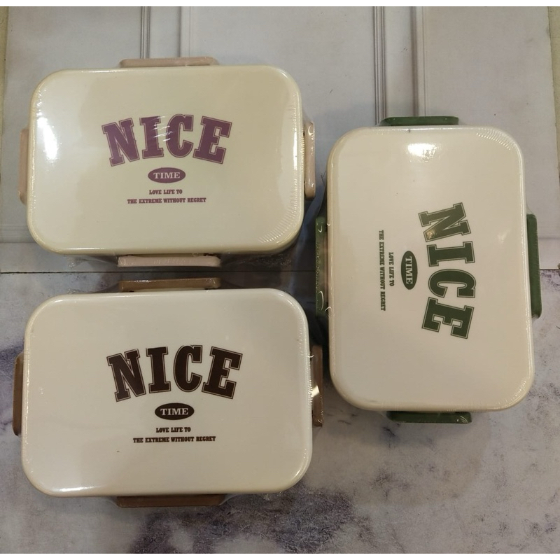 TEMPAT MAKAN SEKAT 2 6820 1300ml FREE SENDOK GARPU