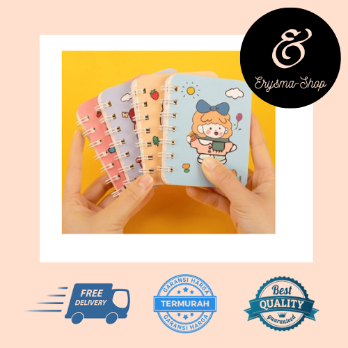 

ERYSMA-SHOP | BUKU CATATAN HARIAN - MINI NOTEBOOK RING MOTIF - NOTES - BUKU KECIL