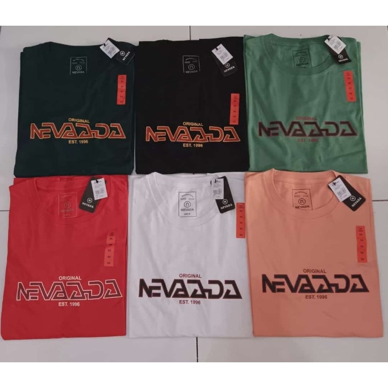 Paket Hemat Kaos Nevada Dapat 3 Kaos Unisex Cowok Cewek