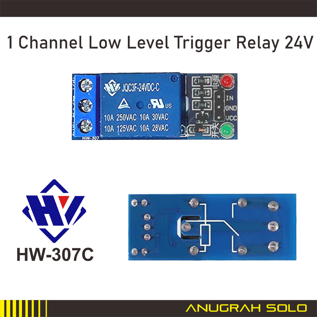 Relay 24V 1 Channel Relay Module 24V Low Trigger Relay