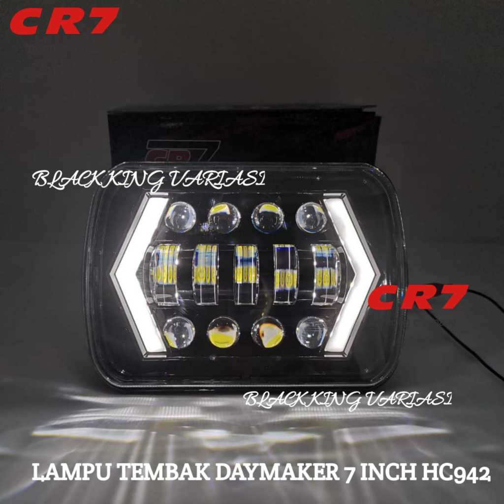 Lampu Daymaker Kotak 7 inch Jeep Universal Lampu Led Daymaker 5 X 7 Inch Lampu Tembak Daymaker Led 7