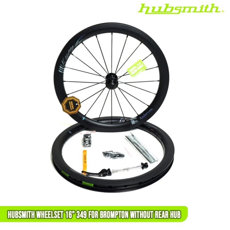 DL. HUBSMITH  WHEELSET 16” 349 FOR BROMPTON WITHOUTREAR HUB