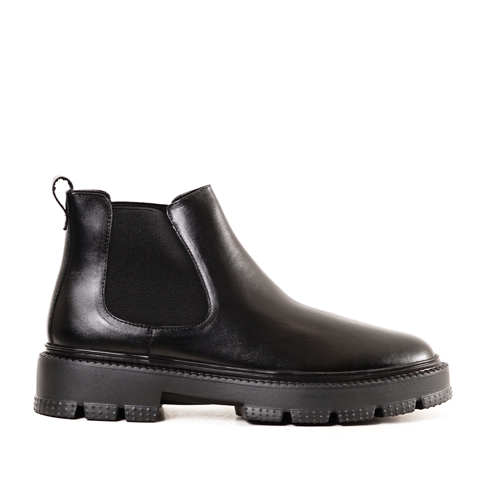 Prabu - Rama Black Chelsea Boots Pria - Hitam