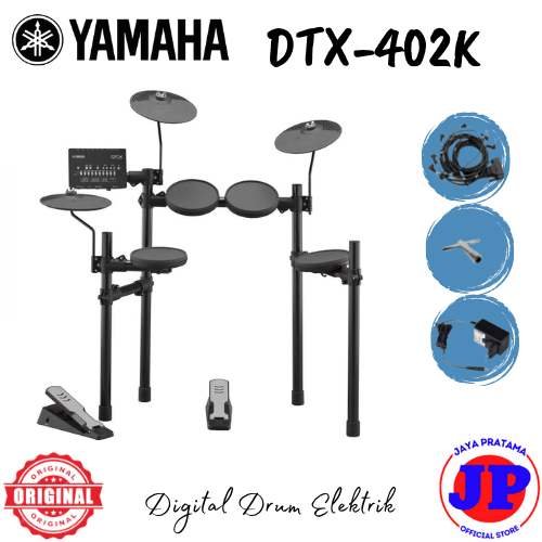 Yamaha DTX402K 5-piece Electronic Drum Kit Drum Elektrik DTX-402K