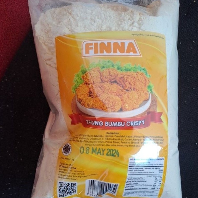 

[☪I78&] Tepung bumbu Finna paling murah ,tepung kentaki, tepung breader,tepung kriuk, tepung ayam goreng Promo Murah