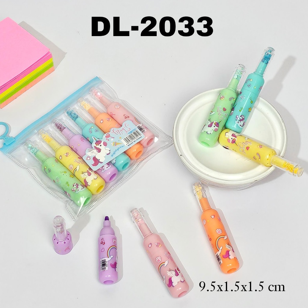 

GG Highlighter Pen Set 6 Tipe B/Fluorescent Pen/Stabilo