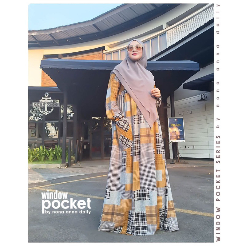 POCKET DRESS BY NONA ANNA/GAMIS RAYON MOTIF