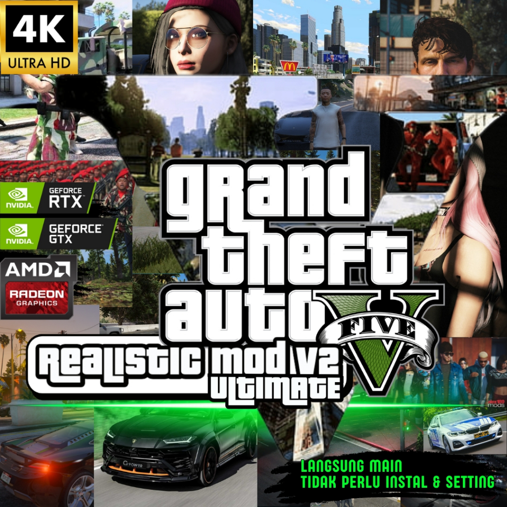 Grand Theft Auto V Premium Edition PC Full Mod realistic GTA 5 MOD Real life v2