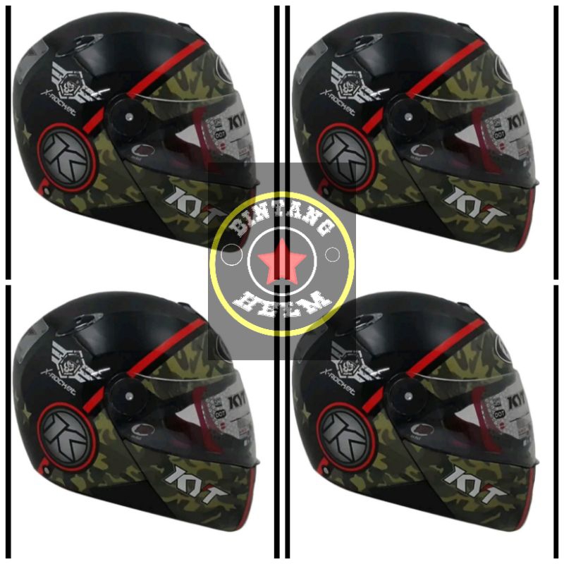 HELM KYT X ROCKET #3 BLACK DOFF ORIGINAL