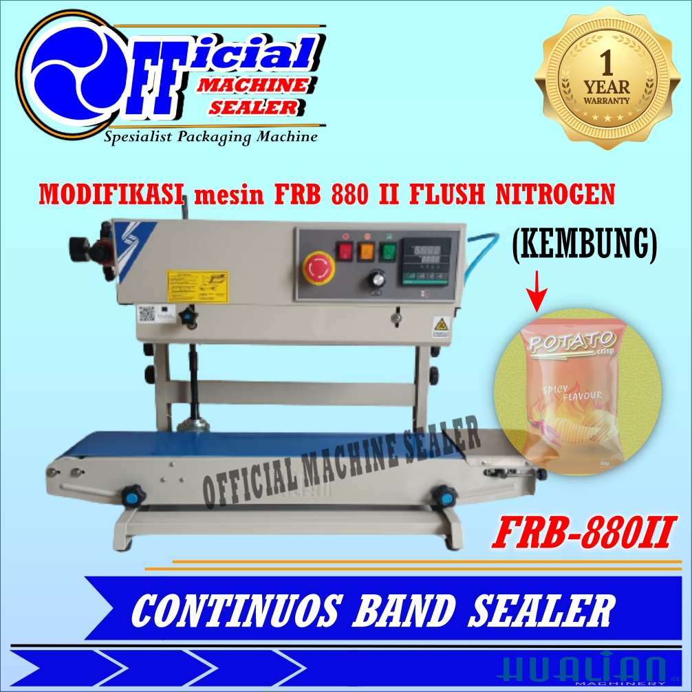 MODIFIKASI NITROGEN Continuous Band Sealer FRB-880 II Gas Nitrogen